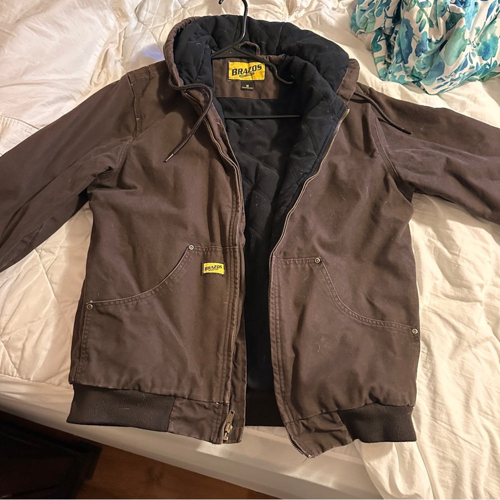 Brazos Brown Hooded Jacket